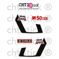 Kit Stickers Motobécane M50 EV Phase 2 ROUGE