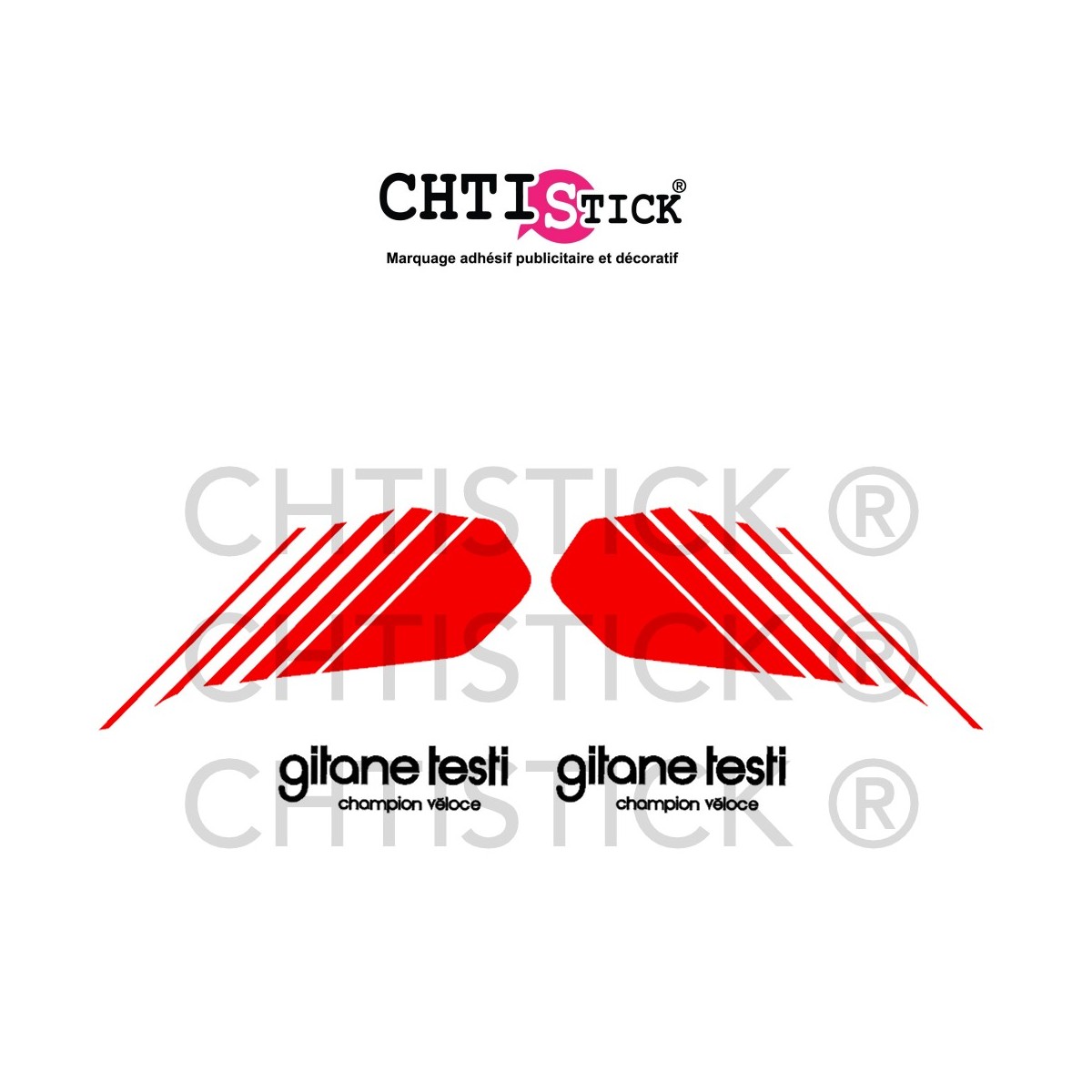Kit stickers GITANE TESTI Champion Veloce