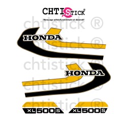 AUTOCOLLANT HONDA 500 XLS 79 ROUGE