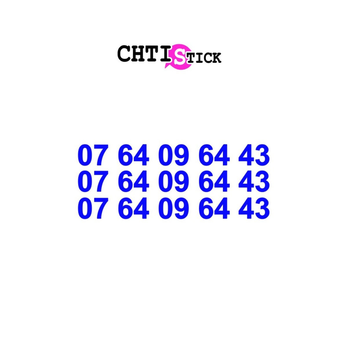 chtistick AUTOCOLLANT TELEPHONE