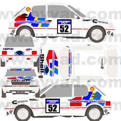 Kit déco Peugeot 205 IVENS VAR 88