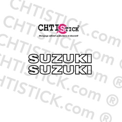 Deux stickers SUZUKI 9 cm coloris au choix