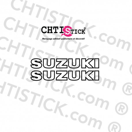 Deux stickers SUZUKI 9 cm coloris au choix