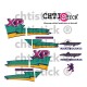 Stickers Peugeot 50 XP Avenger Violette