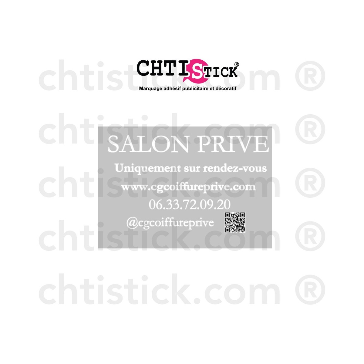 Commande Vitrine CG Coiffure