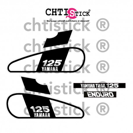 KIT AUTOCOLLANTS YAMAHA 125 DTF 1979