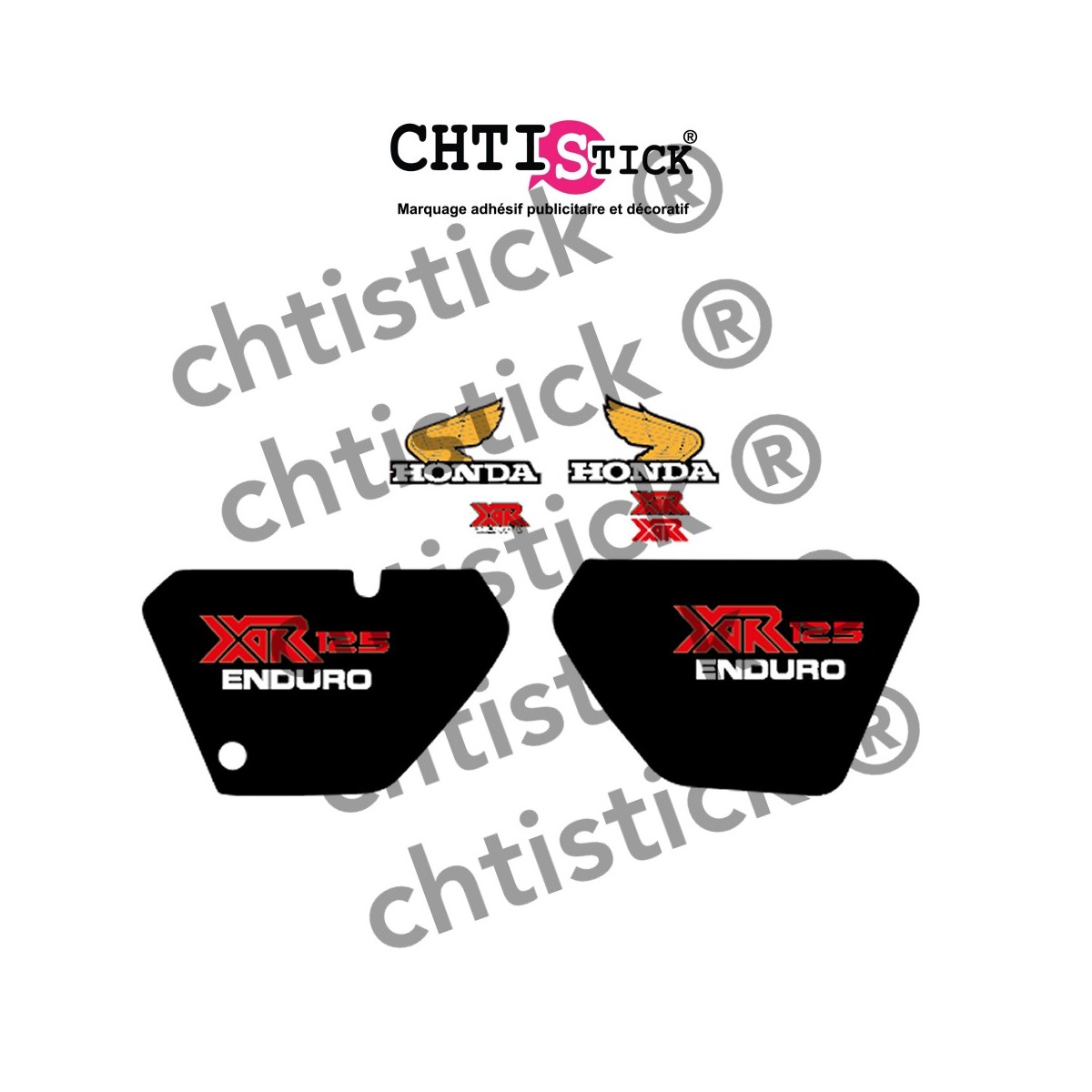 Kit complet autocollant HONDA XR 125