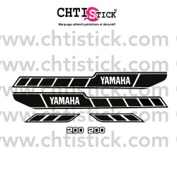 KIT AUTOCOLLANTS MOTO YAMAHA 200 RDX 78 NOIR