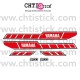 KIT AUTOCOLLANTS MOTO YAMAHA 200 RDX 78 ROUGE