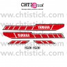 KIT AUTOCOLLANTS MOTO YAMAHA 250 RDX 78 ROUGE