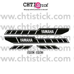 KIT AUTOCOLLANTS MOTO YAMAHA 250 RDX 78 NOIR