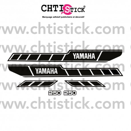 KIT AUTOCOLLANTS MOTO YAMAHA 250 RDX 78 NOIR