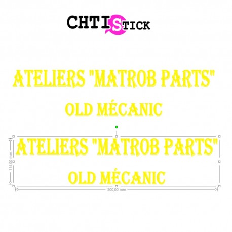 2 LETTRAGES PERSO VINTAGE