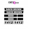 chtistick AUTOCOLLANT DAVID BROWN 1412
