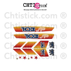 chtistick Déco Peugeot 103 SP orange