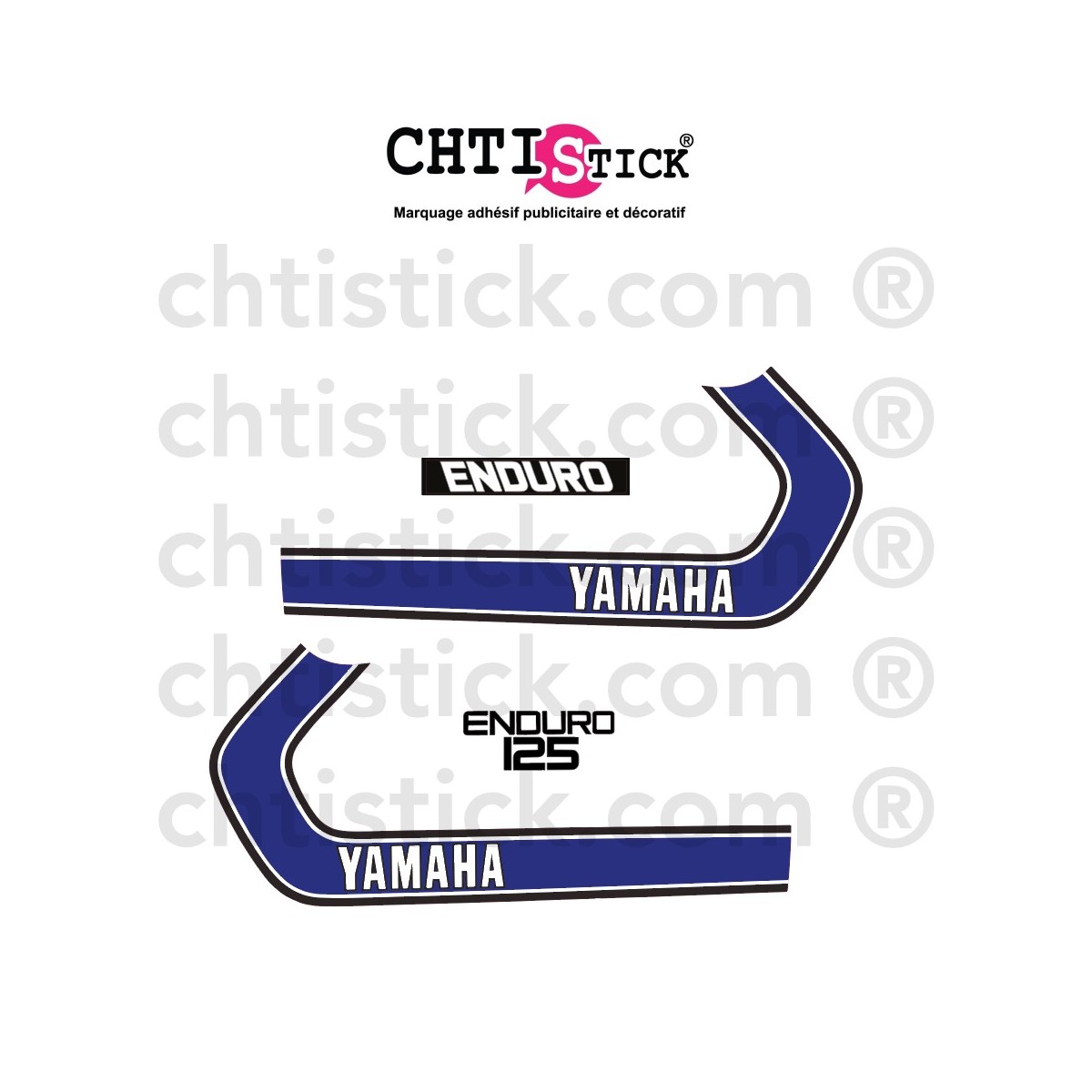 Autocollant Yamaha 125 DTF 75
