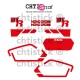 STICKERS YAMAHA 50 DTR 1989 Blanche