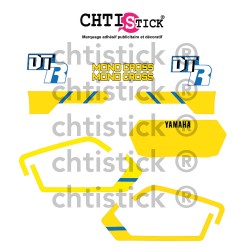 STICKERS YAMAHA 50 DTR 1989 Bleue