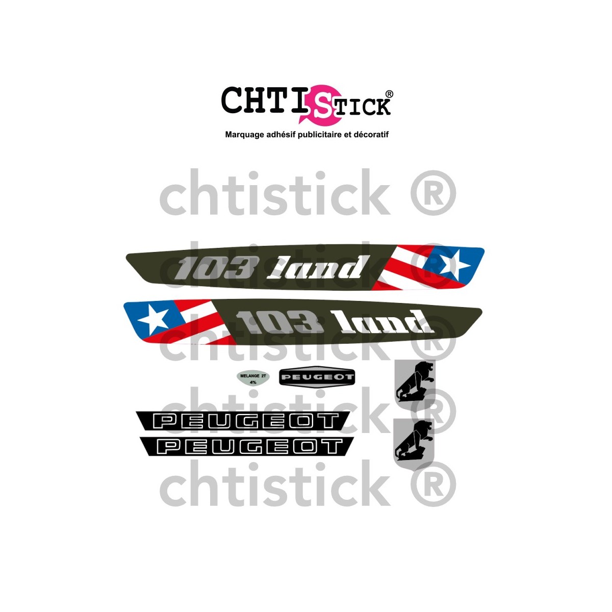 Déco Peugeot 103 Land
