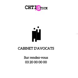 AUTOCOLLANT AVOCAT RDV 1