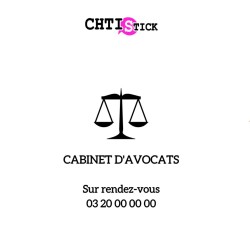 AUTOCOLLANT AVOCAT RDV 2