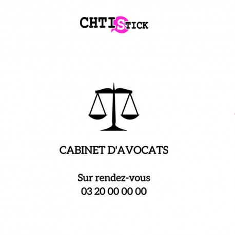 AUTOCOLLANT AVOCAT RDV 2