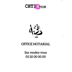 AUTOCOLLANT NOTAIRE RDV