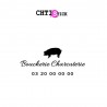 AUTOCOLLANT BOUCHERIE TEL