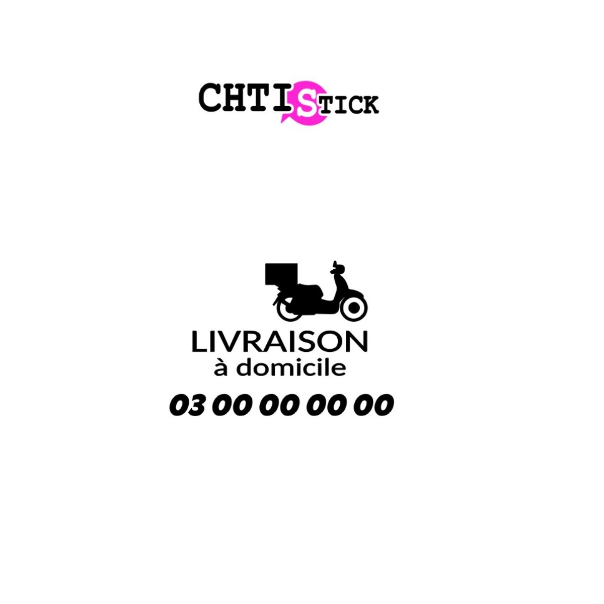 AUTOCOLLANT LIVRAISON A DOMICILE