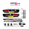 Kit autocollants Peugeot 103 CLIP NOIR