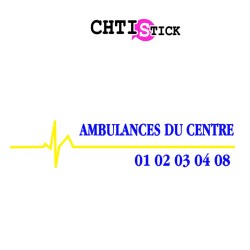 FLOCAGE AMBULANCE LIGNE
