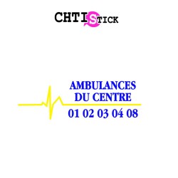Flocage Ambulance ligne de vie