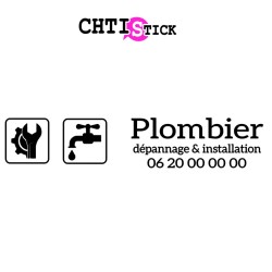 Flocage plombier pour fourgon