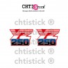 Stickers de Réservoir YAMAHA 250 YZ 1986