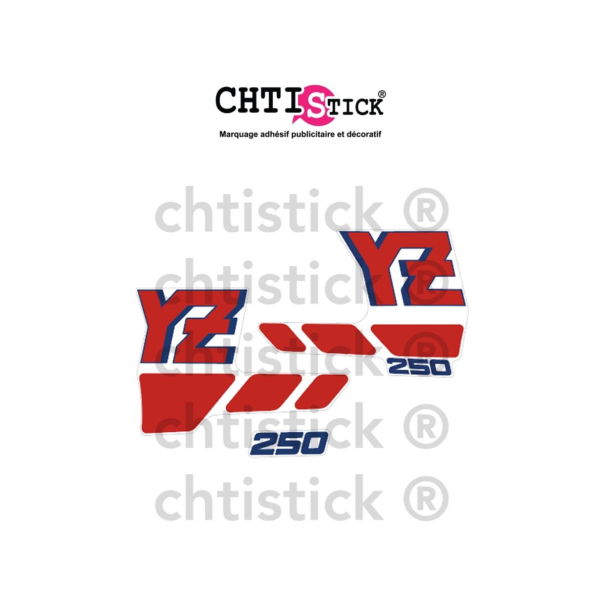 Stickers de Réservoir YAMAHA 250 YZ 1988