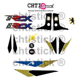 Stickers Peugeot 103 RCX Jaune