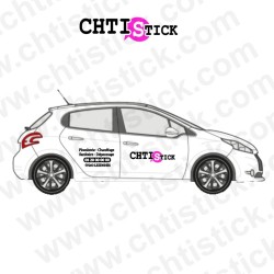 MARQUAGE VEHICULE 2 portières 