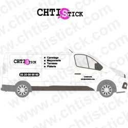 AUTOCOLLANT POUR FOURGON
