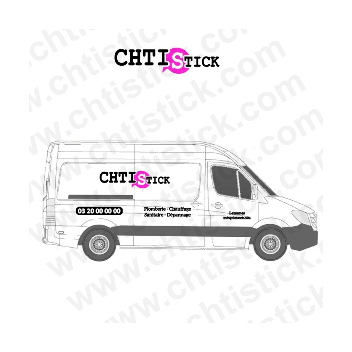 Flocage d'un camion utilitaire