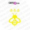 chtistick AUTOCOLLANT 4 ABEILLES