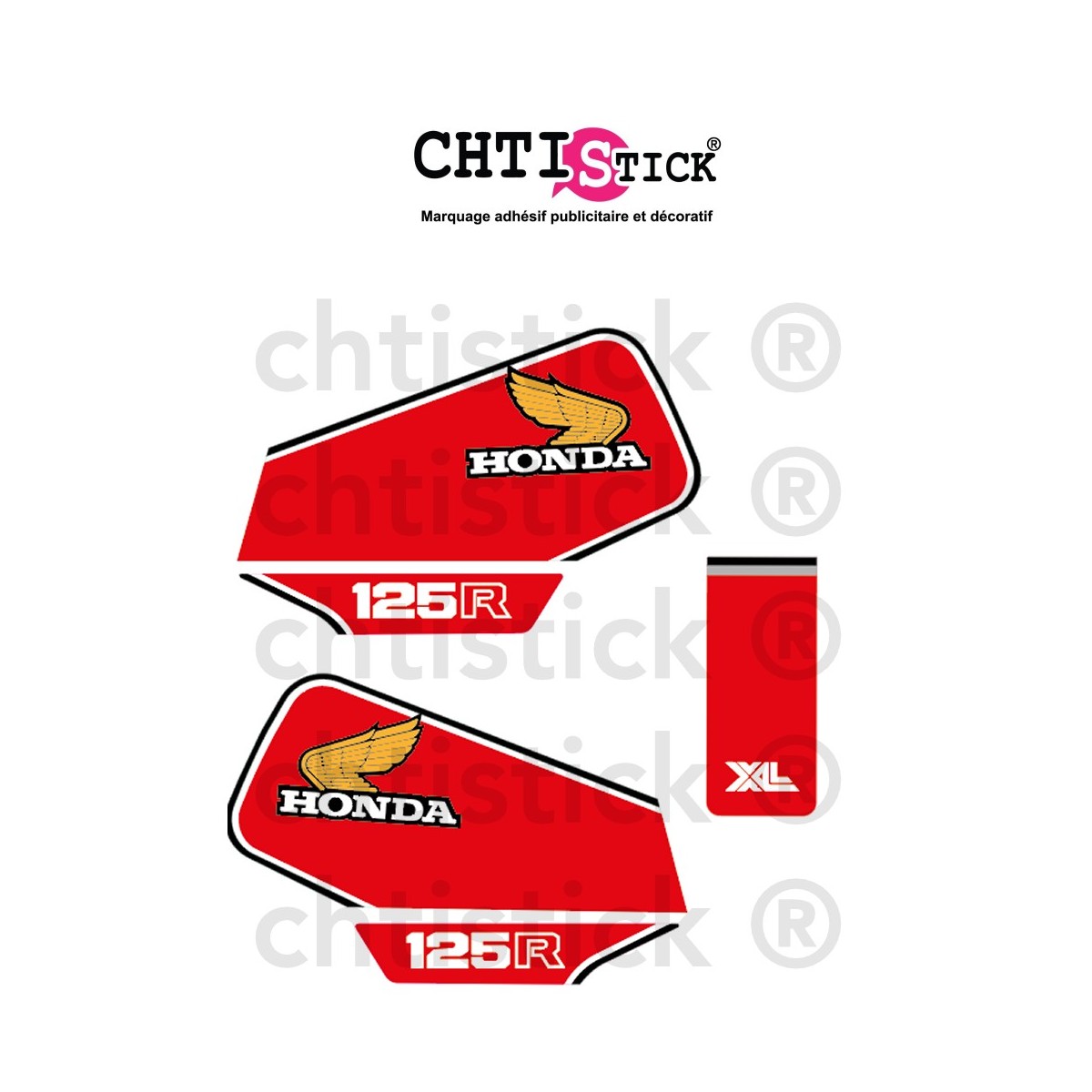 Kit complet autocollant HONDA XLR 125