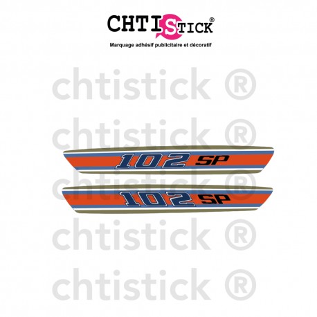 Sticker de réservoir PEUGEOT 102 SP