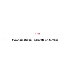 40 X PUBLICITE IMMATRICULATION