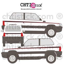 KIT STICKERS FIAT PANDA LIMITATA