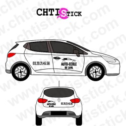 AUTOCOLLANT AUTO ECOLE LOGO