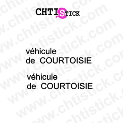 Autocollants véhicule courtoisie