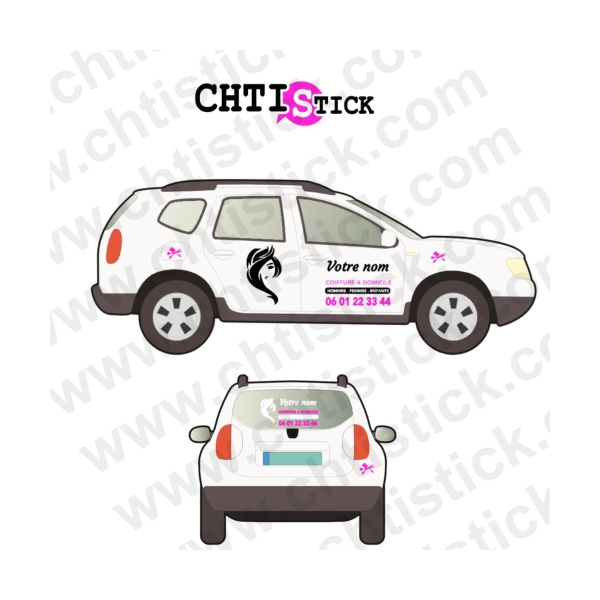 MARQUAGE VEHICULE COIFFEUSE