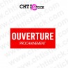 chtistick AUTOCOLLANT OUVERTURE MAGASIN