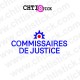 STICKERS COMMISSAIRE DE JUSTICE 
