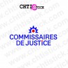 chtistick STICKERS COMMISSAIRE DE JUSTICE 